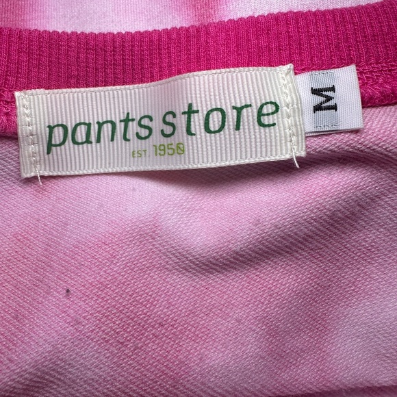Pants Store Tie-Dye Pink and Gray Long Sleeve Top size Medium - Picture 5 of 6